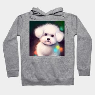 Cute Bichon Frisé Drawing Hoodie